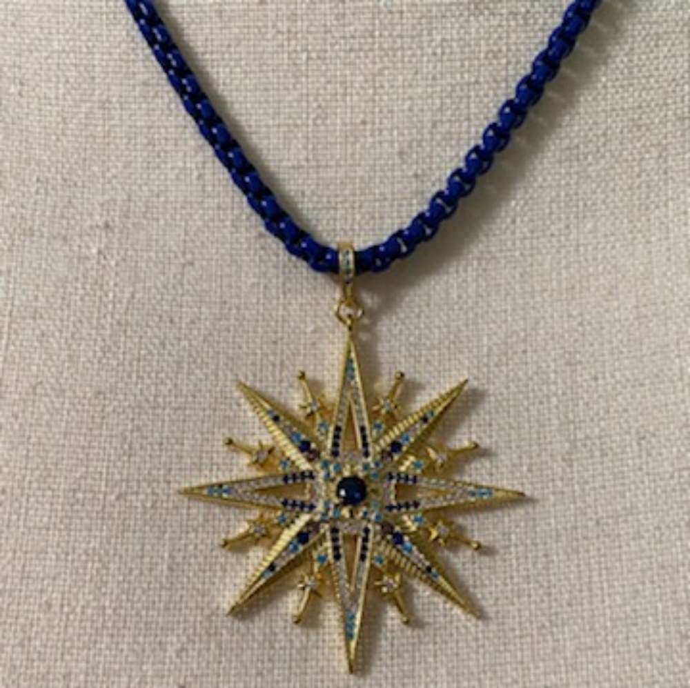 Handmade Necklace with Large Pendant